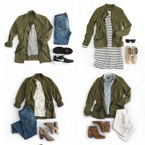 motto Jackets & Blazers - Army Green Coat Utility Jacket Military Field Coat